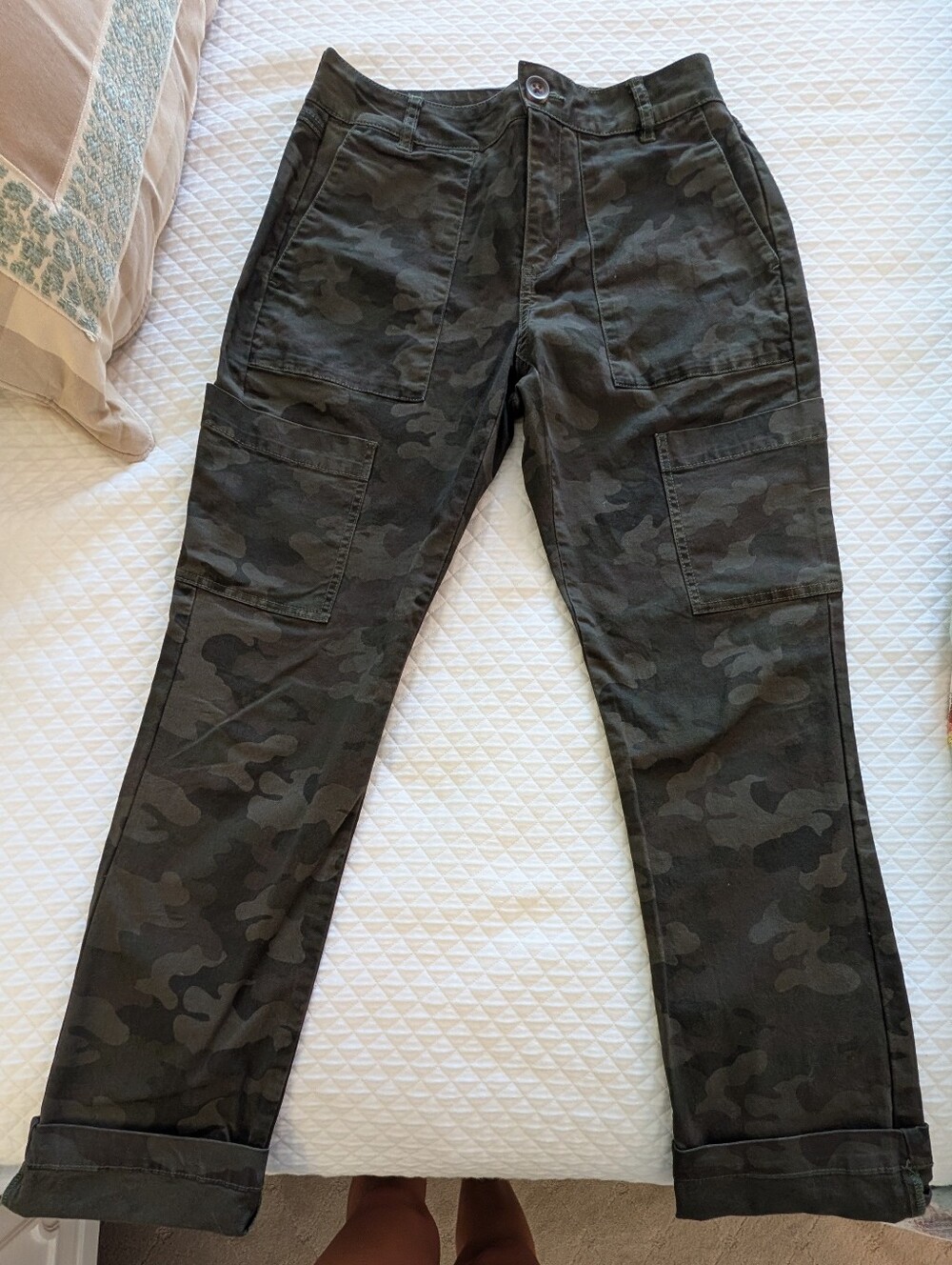 Cabi Camo Straight Leg Pants